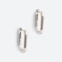 Women's silver hoop earrings