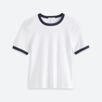 Stitch Fix white t shirt with black trim