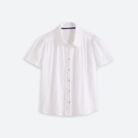 Stitch Fix women's white short sleeve button front shirt