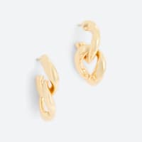 Women's gold earrings
