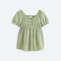Stitch Fix maternity green plaid short sleeve top