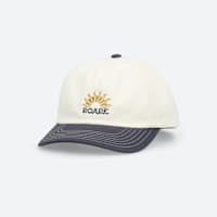 Men's white cap with grey brim