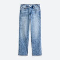 Women's straight leg light wash jeans
