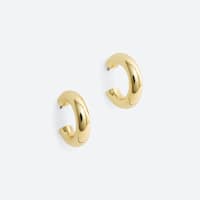 Women's gold hoop earrings