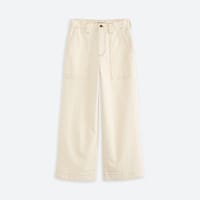 Women's white wide leg jeans