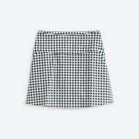Women's white and black checkered athletic skirt