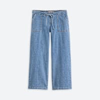 Stitch Fix maternity jeans with tie waist