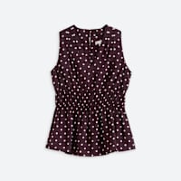 Women's polka dot sleeveless top