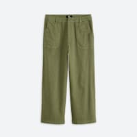 Women's green straight leg pants