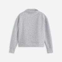 Women's grey mock neck sweatshirt