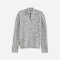Men's grey quarter zip sweater