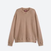 Men's light brown crewneck sweatshirt