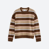 Women's brown and tan pullover sweater