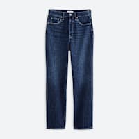 Women's dark wash straight leg jeans