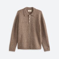Men's brown collared sweater