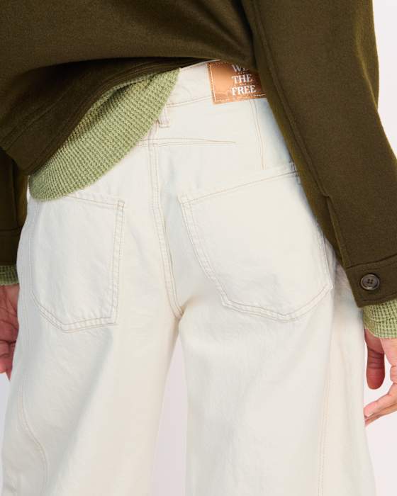 Good Luck Mid Rise Barrel Jean