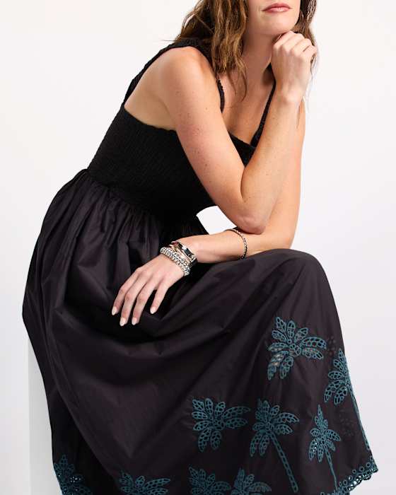Selene Smocked Top Gauze Dress