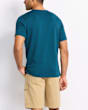 Heavyweight Textured T-Shirt - Blue - Figure Back