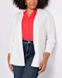 Oaklyn Lightweight Ribbed Sleeve Cardigan