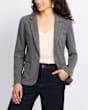 Lulu Rib Knit Open Front Blazer Cardigan